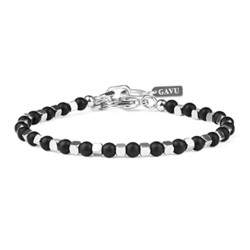 Pulsera de cuentas de cristal para hombre GAVU 4mm miniatura 1