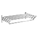 DFJU Wäscheständer Badezimmer Handtuchhaken Wäscheleine Wandmontierter Edelstahl Ausziehbarer Klapptrockner Balkon Drinnen Draußen (Size : 50cm) (70cm) (60cm)