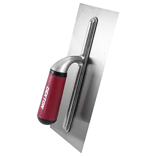 Dekton Plastering Float 11- Hardened And Tempered Carbon Steel| Soft Grip Handle For Comfort| Ideal For Brick Laying, Plastering, Diy Jobs| Professional Grade Tool For Plastering, Rendering, Tiling
