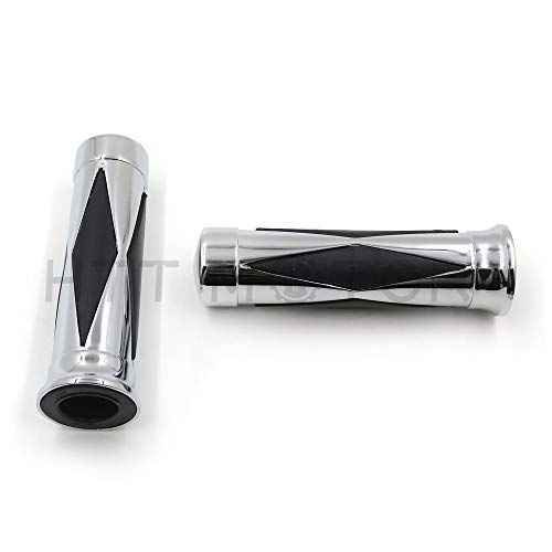 Httmt USMT081-1"-CD For Harley Softail Cross Bones Deuce Rocker Motorcycle 1 Inch 25Mm Diamond Style Hand Grips Handle Bar Grips [P/N: Mt081-1-Cd] thumb #6