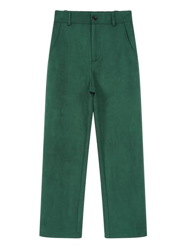 DINORMIN Kids Boys Gentleman Pocket Trousers Pants Outfits Solid Color Long Pants for Wedding4