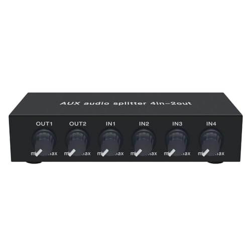 Commutateur audio 3,5 mm répartiteur aux 4 voies avec ampli op