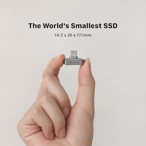 Image of ADAM elements SSD Flash Drive-iKlips S USB-C Nano Touch Fingerprint SSD 256GB for iPhone 15 /16 /17 Series