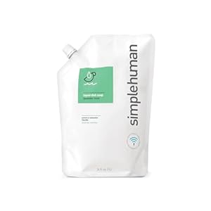 simplehuman Lavender Mint Dish Soap Refill Pouch, 34 Fl Oz.