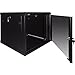 Navepoint 9U Deluxe IT Wallmount Cabinet Enclosure 19-Inch Server Network Rack with Locking Glass Door 24-Inches Deep Black