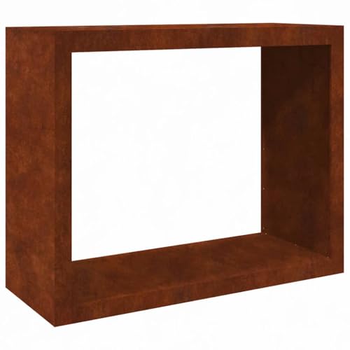 vidaXL Rastrelliera per Legna 100x40x80 cm in Acciaio Corten, Porta