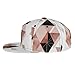 Fashion Baseball Cap Dad Cap for Girls Boys Youth, Geometric Triangles Rose Gold White Art Lightweight Moisture Wicking Golf Cap Headwear