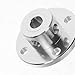 TOBBOMEY Aluminum Alloy Rigid Flange Coupling with 6mm Inner Diameter, Motor Guide Shaft Coupler for Rc Model, Industrial Shaft Connector for Stable Transmission and DIY Motor Parts