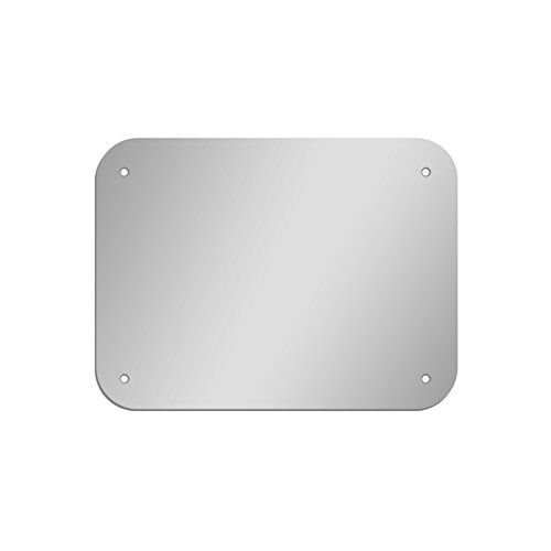 Glossy Gallery Rectangle Shatterproof Acrylic Safety Mirror with Rounded Corners and Screw Mount Set - 18in x 24in