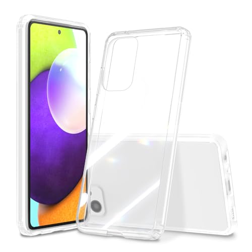 Image of Case for Samsung Galaxy A52, Military Grade Drop Protection Phone Case, Yellowing Resistant, Anti-Scratch Hard PC Back, Shockproof Hard Ultra-Thin Protective Cover, Clear
