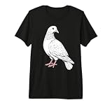 Motif colombe en blanc pour tous les amoureux des oiseaux colombes. Montre ton amour pour la colombe blanche avec ce cadeau colombe blanc. J'aime les colombes blanches et les oiseaux ! Va avec ton costume de pigeon, ton doudou pigeon et pour nourrir.