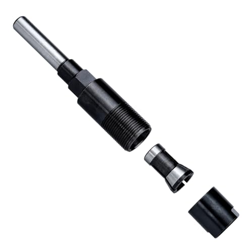 Treki 8mm Fräser Verlängerung für Oberfräse Fräser Spannzange Verlängerung, 8mm Schaftverlängerung für Oberfräse Spannzangenverlängerung Fräserschaftverlängerung für tiefere Ausfräsungen