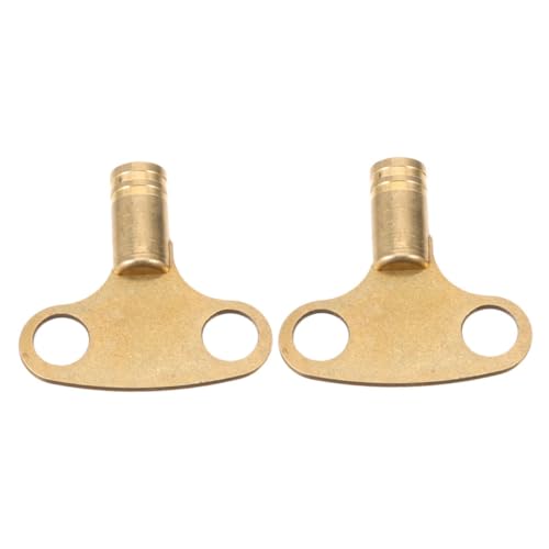 MAGICLULU 2pezzi Chiave Per Spurgo Radiatore in Rame Chiave Per Idraulici Per Sfiato Riscaldamento Per Spurgo Radiatore e Accessori Per Radiatori