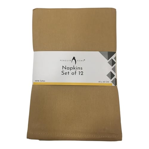 Servilletas de sarga Penguin Home 100% algodón duraderas para alta hostelería 8