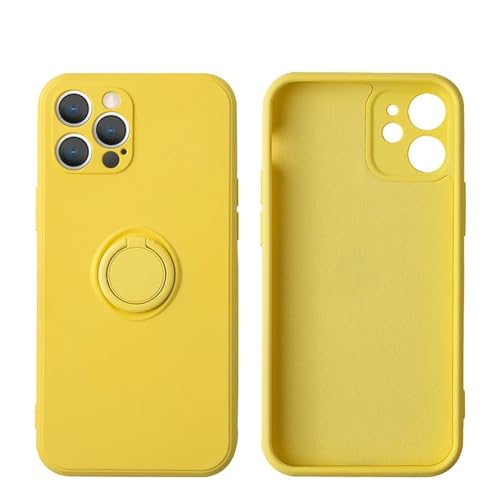 Capas de telefone de anel de suporte magnético de silicone líquid...