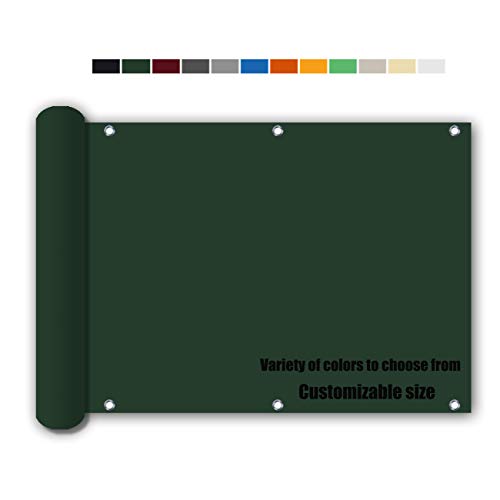 Bedtang Balkonabdeckung BalkonSichtschutz Kunststoff, 160/㎡, Windschutz...
