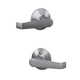 SCHLAGE Elan Hall/Closet Passage Door Handle, Reversible, Satin Chrome
