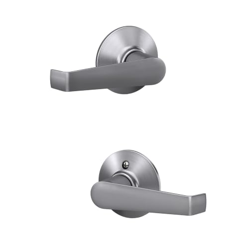 SCHLAGE Elan Hall/Closet Passage Door Handle, Reversible, Satin Chrome - image 1