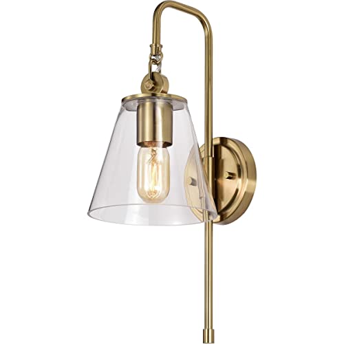 Nuvo Lighting 45923674495 One Light Wall Sconce, Vintage Brass by Nuvo - Used condition - Image 5