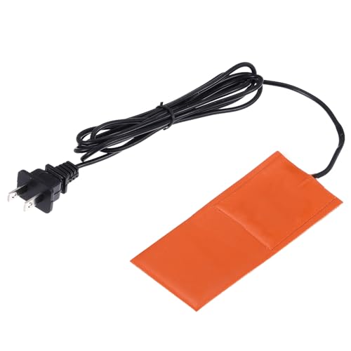 MECCANIXITY Silicone Heating Pad, 110V 75W Car Engine Block Oil Pan Heater Heater Strip for Constant Temperature 127mm x 50.4mm