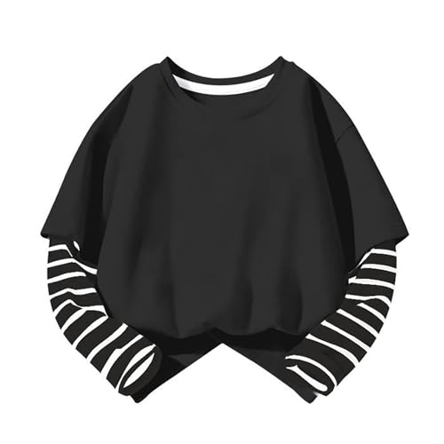 T-shirt rayé manches longues filles idéal pour la rentrée scolaire