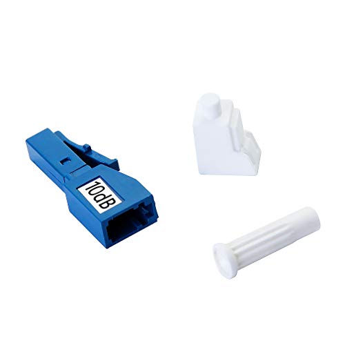 Atenuador de fibra óptica LC 10dB de modo único, atenuador de fibra em linha LC/UPC, macho para fême