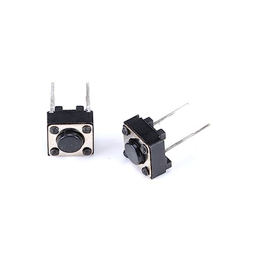Interruptor de botón táctil momentáneo min micro interruptor dip 2 pines 6x6x4,3mm para PCB 5