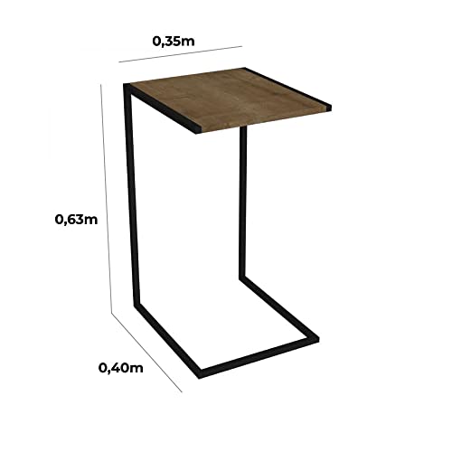 Mesa Lateral Steel Quadra Vermont Artesano