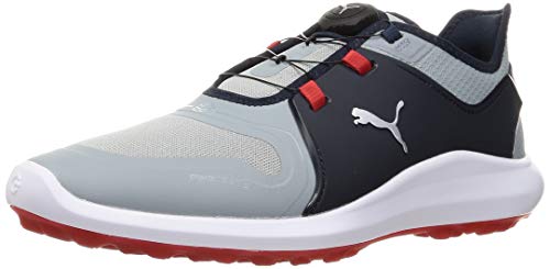 [プーマ] ゴルフシューズ イグナイト FASTEN8 ディスク メンズ クウォーリー シルバー/ネイビー ブレザー 25.5 cm