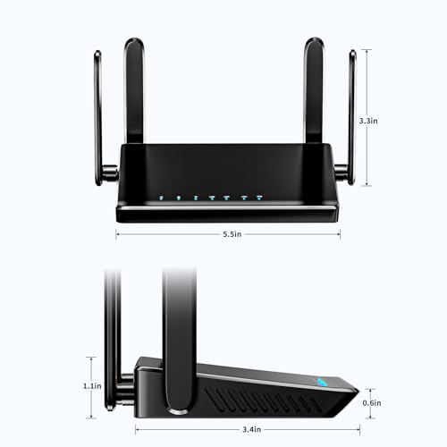 Image of KKH 2.4ghz WiFi Router, Portable Travel Easy Setup Wireless Internet Network Pocket-Sized Long Range Wi-Fi Routers, High Speed up to 300mbps for Hotel Home Smart TV PC Computer Phone Gaming