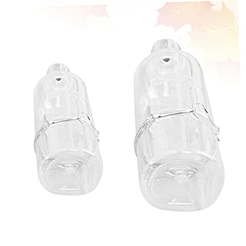 POPETPOP 2 Peças Tigela De Água Rolante Ing Furão Auto Hamster Porco Ml E Para Alimentador Aço Esqui