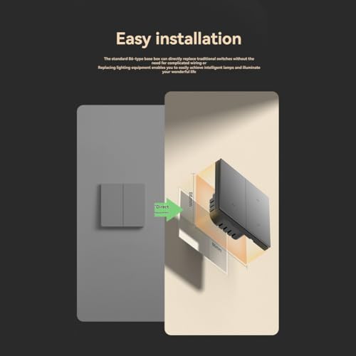 Interruptor de pared elegante de aleación de aluminio Tuya Zigbee con botón 6