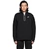 Nike Men’s Solid Black Sportswear Half-Zip Sweatshirt Activewear (as1, alpha, x_s, regular, regular, XS)