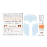 Collagen Film Maske, Löslicher Kollagen Film, Collagen Film Maske Auflösend, Anti Aging MaskeGesicht, Haut Straff und Glatt, 15 Stück Collagen Film Mask Auflösend + 60ml VC Mist Kit