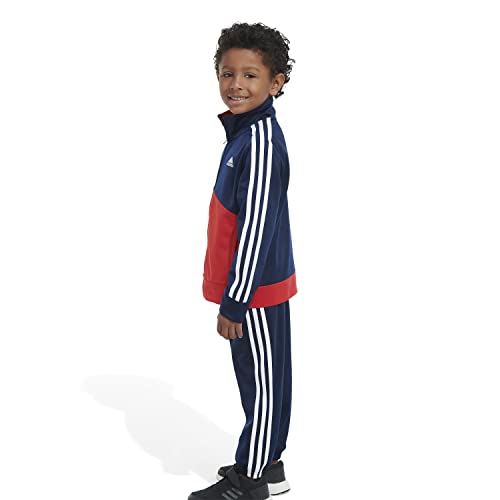 Image of adidas Boys' 2-piece Color Block Tricot Track Set