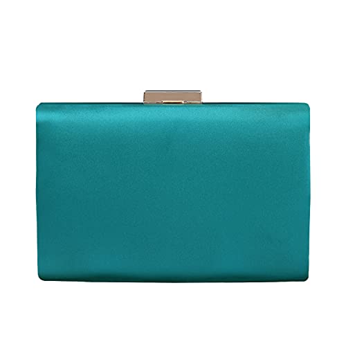 Image of Pleated Satin Clutch Purse For Women Wedding Bridal Clutch Bag Prom Party Clutch