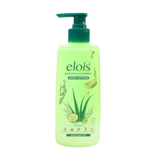 Image of Elois Moisturising Body Lotion Natural & Pure Hydrating & Refreshing Body Moisturizer Cream Lotion - Intensive Care Moisturiser For Oily & Dry Skin - 300ml (300ml, Aloe Vera)