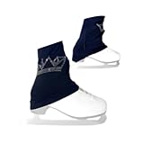 Homeponnew Fundas para botas de patinaje artístico para patinaje sobre hielo para entrenamiento y competición, fibra de poliéster suave, fundas antideslizantes para el tobillo, ajuste elástico
