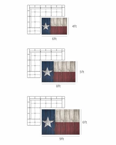 Tapete Savannan Outdoor 4x6 ft Bandera Texas miniatura 7