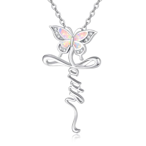 PRAYMOS 925 Sterling Silver Cross Necklace for Women Men Crucifix Cross Pendant Necklaces Simple Jewelry Gifts