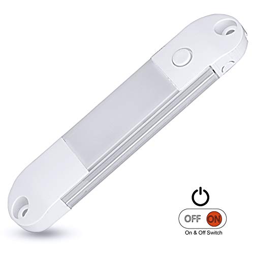 Facon Innenleuchten 12V LED Starre Lichtleiste Schrankbeleuchtung DC 12V mit EIN/AUS-Schalter für Reisemobil Wohnwagen und Boot