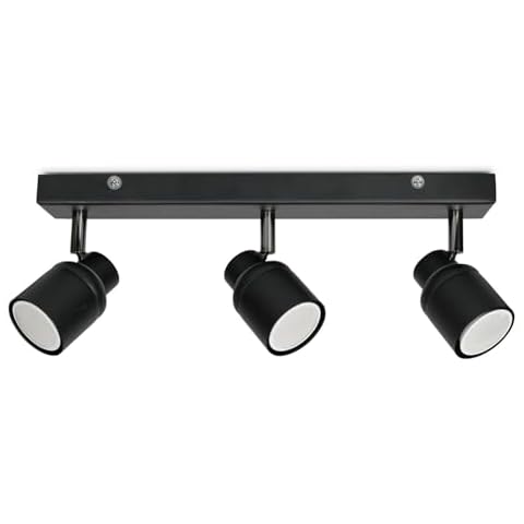 ValueLights Matt Black 3 Way Ceiling Spotlight Cover