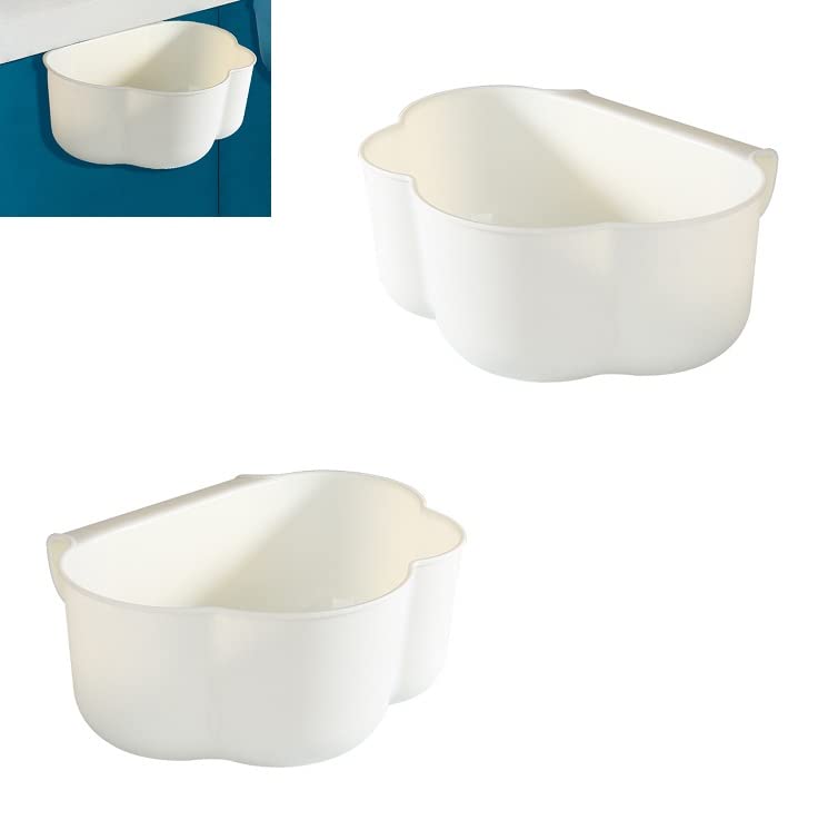 Contenitore per rifiuti da cucina, 2 pezzi, per armadietti della spazzatura, da appendere, colore blu