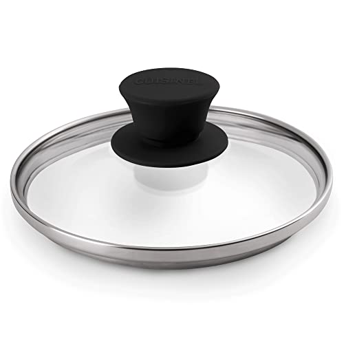 Cuisinel Glass Lid - 6"-inch/15.24-cm/158mm - Compatible with Lodge - Fully Assembled Tempered Replacement Cover - Oven Safe for Skillets Pots Pans - For Any Cookware: Cast Iron, Stainless, Non-Stick by CUISINEL - Used condition - CA$13.94