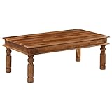 También se puede utilizar como mesa auxiliar, mesa de sofá y mesita de salón.Esta mesa está hecha de madera maciza de sheesham, que es duradera y bonita