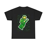 100% cotton tf6jres Baron Von Brunk Spaceman Brick T-Shirt (Green) Black L
