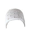 taufmütze junge  SixforKids Mädchen Mütze Taufmütze Strickmütze Taufe Weiß, Ivory o Rosa (50/56, Weiß)