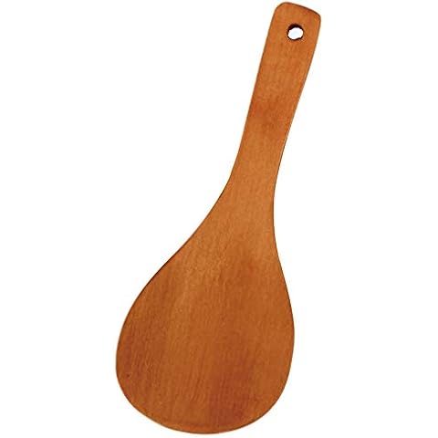 Wood Rice Paddle Spoon Handcraft Rice Serving Spoon for Kitchen Wooden Rice Paddle Cooking Utensil Cover