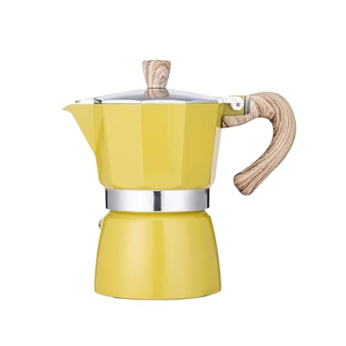 3/6 Cup Coffee Brewer Pots Household Small Espresso Pots 150ml/300ml Wood Handle Espresso Maker Pots Hand Brewed Coffee Pots