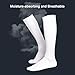 YZWZZXC Fencing Socks, Cotton Compression Socks, Full of Elasticity, Comfort, for Epee, Sabre, Foil, Unisex(X-Large)